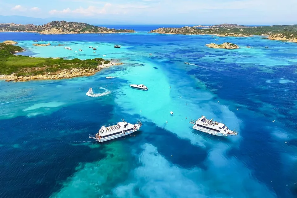 Granite islands and clear sea in the national park